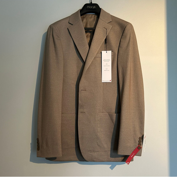 NWT Calvin Klein X Slim-Fit Mariano Sport Coat – Tan – Men’s 40L - Picture 1 of 10